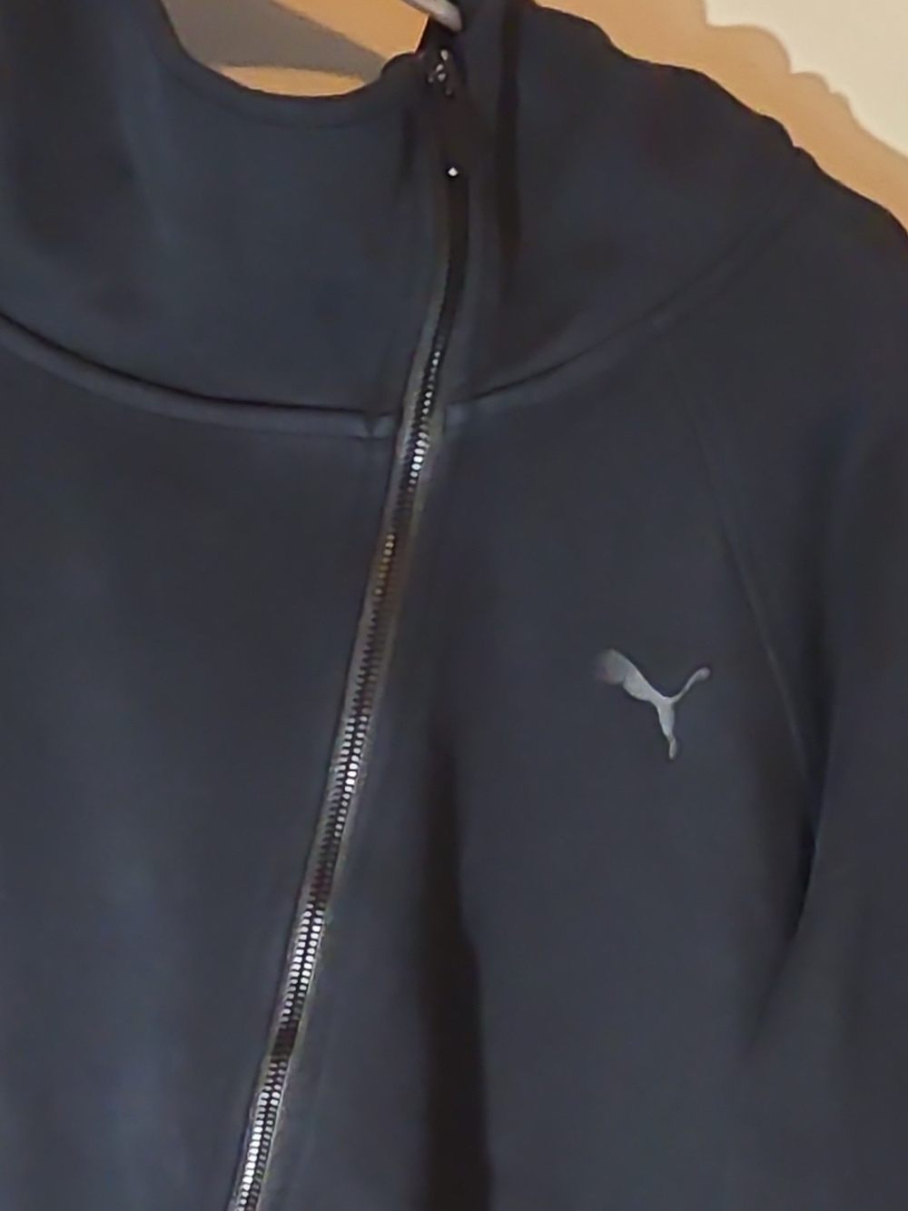 Puma Navy Full-Zip Performance Hoodie Jacket